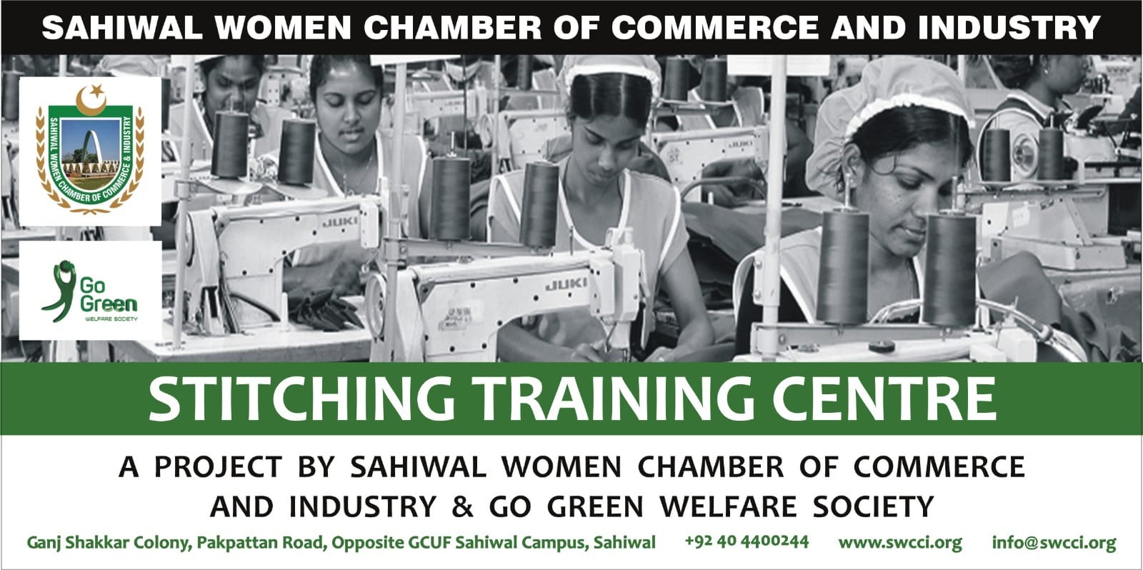 SWCCI to Promote Skill-building setup Sewing Machines Centre.